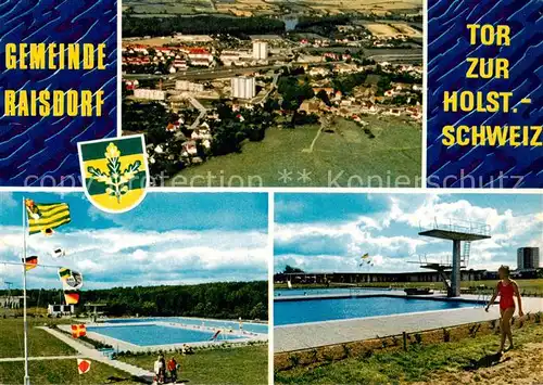 AK / Ansichtskarte  Raisdorf Panorama Schwimmbad im Schwentinenpark Raisdorf
