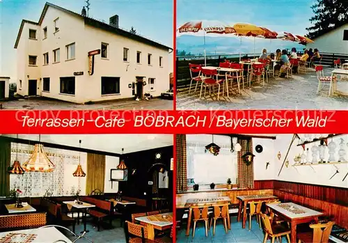 AK / Ansichtskarte 73867770 Boebrach_Bayern Terrassen-Café Gastraum Terrasse 