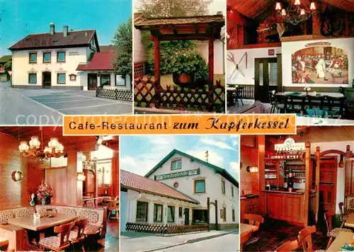 AK / Ansichtskarte 73867772 Waging_See Café Restaurant zum Kupferkessel Waging_See