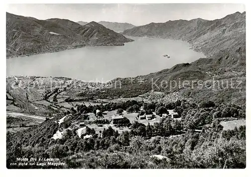 AK / Ansichtskarte  Locarno_Lago_Maggiore_TI Panorama mit Monte Bre 