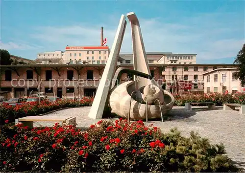 AK / Ansichtskarte  Zuerich_ZH AQUI Mineralwasser Brunnen der Brauerei Huerlimann Zuerich_ZH