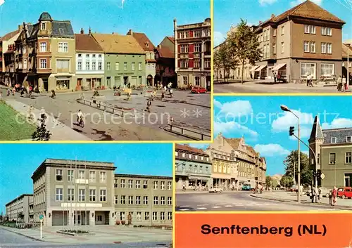 AK / Ansichtskarte  Senftenberg__Niederlausitz Platz der Freundschaft Bahnhofstrasse HOG Stadtcafe Ingenieurschule Ernst Thaelmann Bahnhofstrasse 