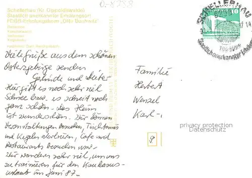AK / Ansichtskarte 73867881 Schellerhau FDGB Erholungsheim Otto Buchwitz Rezeption Keramikwan Hallenbar Kegelbahn Schellerhau