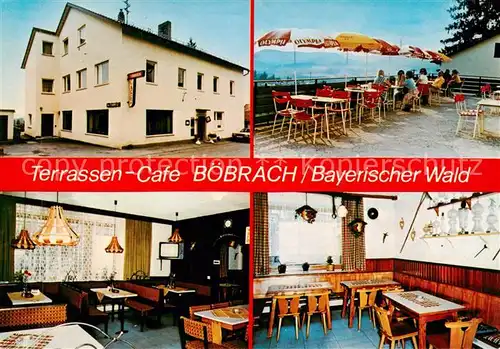 AK / Ansichtskarte 73867893 Boebrach_Bayern Terrassen-Café Gastraum Terrasse 