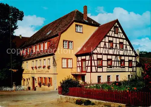 AK / Ansichtskarte  Detwang_Rothenburg_Tauber Gasthof Schwarzes Lamm 