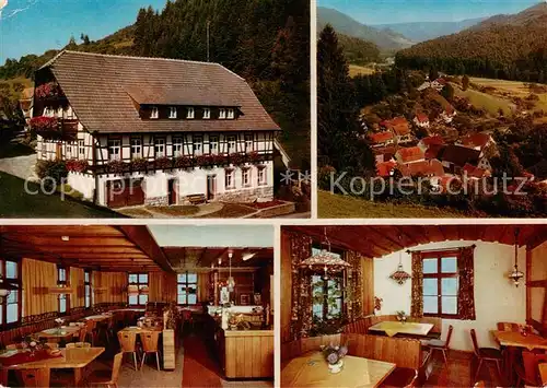 AK / Ansichtskarte  Bettenhausen_Dornhan Gasthof Adler Gaststube Panorama Bettenhausen Dornhan