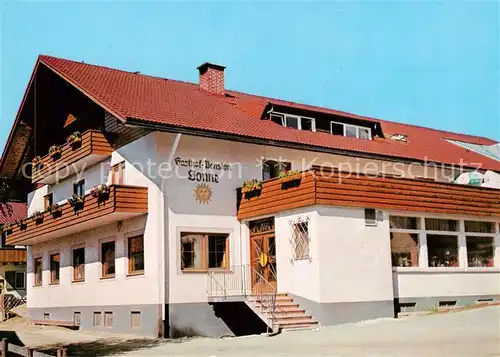 AK / Ansichtskarte  Altstaedten_Allgaeu Gasthof Pension Sonne Altstaedten_Allgaeu