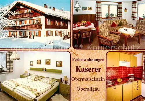 AK / Ansichtskarte 73867911 Obermaiselstein Ferienwohnungen Kaserer Obermaiselstein