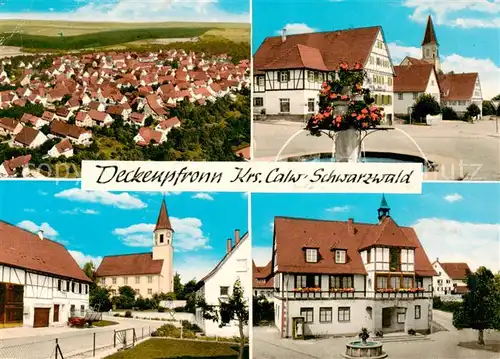 AK / Ansichtskarte  Deckenpfronn Panorama Luftaufnahme Ortsmotive mit Kirche Deckenpfronn