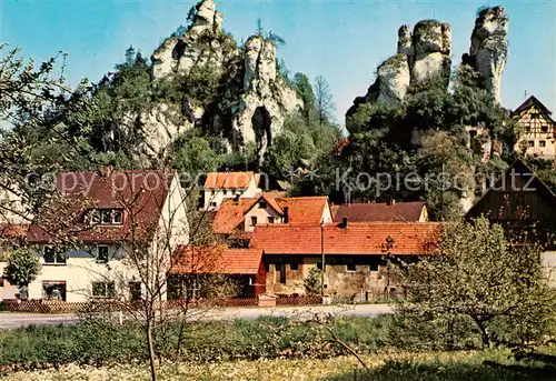 AK / Ansichtskarte  Tuechersfeld Gasthof Pension Zum Puettlachtal Felsen Tuechersfeld