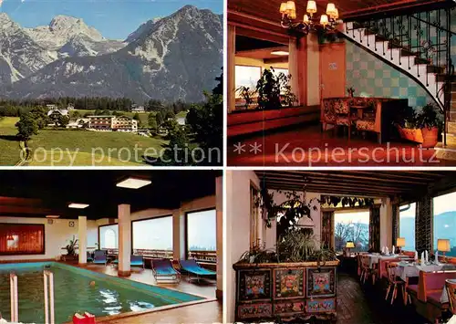 AK / Ansichtskarte 73867971 Ramsau_am_Dachstein_Schladming_Obersteiermark_AT Hotel Martin Rezeption Hallenbad Gaststube 