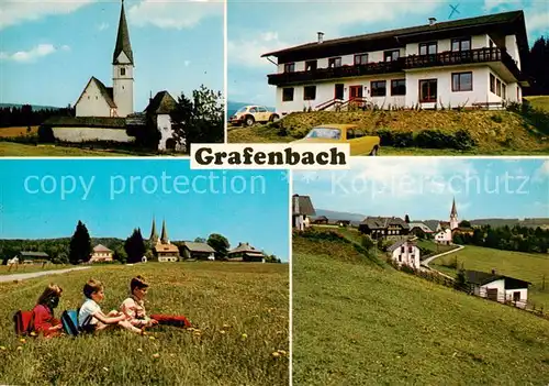 AK / Ansichtskarte 73867974 Grafenbach_Diex Erholungsheim Grafenbach Kirche Panorama Grafenbach Diex