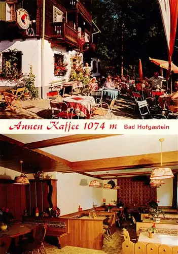 AK / Ansichtskarte 73867997 Bad_Hofgastein_AT Annen Kaffee Terrasse Gaststube 