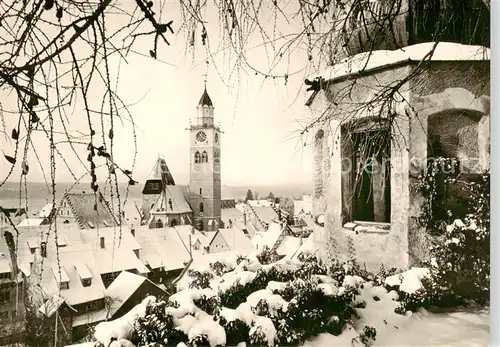 AK / Ansichtskarte  ueberlingen_Bodensee St Nikolausmuenster vom Museumsgarten ueberlingen Bodensee