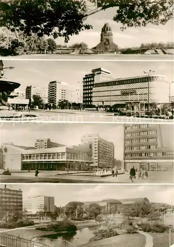 AK / Ansichtskarte  Leipzig Voelkerschlachtdenkmal Konsument Am Bruehl Sachsenplatz Hauptbahnhof Leipzig