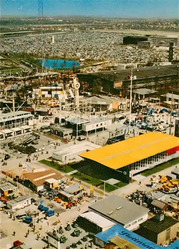 AK / Ansichtskarte 73868071 Hannover Blick auf das Gelaende der Deutschen Industrie Messe Hannover