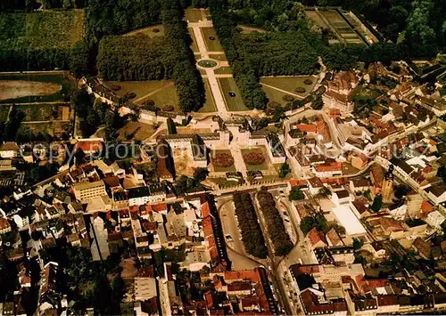 AK / Ansichtskarte  Schwetzingen Blick auf Altstadt Schloss und Schlossgarten Schwetzingen