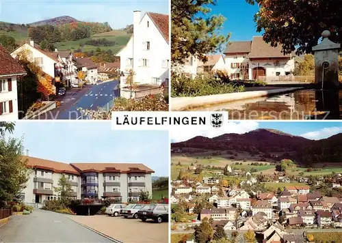 AK / Ansichtskarte  Laeufelfingen_BL Teilansichten Brunnen Luftaufnahme 