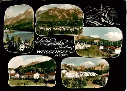 AK / Ansichtskarte 73868154 Weissensee_Fuessen Ferien-Landhaus-Siedlung Allgaeuer Alpen Weissensee Fuessen