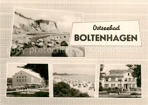 AK / Ansichtskarte  Boltenhagen_Ostseebad Ostseestrand Steilkueste FDGB Erholungsheim Fritz Reuter Zentrag-Ferienheim Boltenhagen_Ostseebad