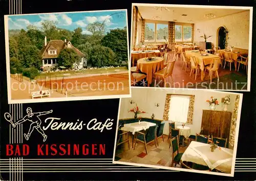 AK / Ansichtskarte  Bad_Kissingen Tennis-Café Tennisplaetze Bad_Kissingen