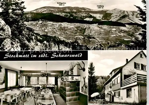 AK / Ansichtskarte  Stockmatt_Wies Panorama Blick zum Feldberg Schwarzwald Wanderheim des Schwarzwald-Vereins Sektion Muellheim-Badenweiler 