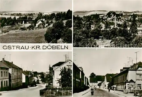 AK / Ansichtskarte  Ostrau_Sachsen Panorama Haupstrasse Ostrau_Sachsen