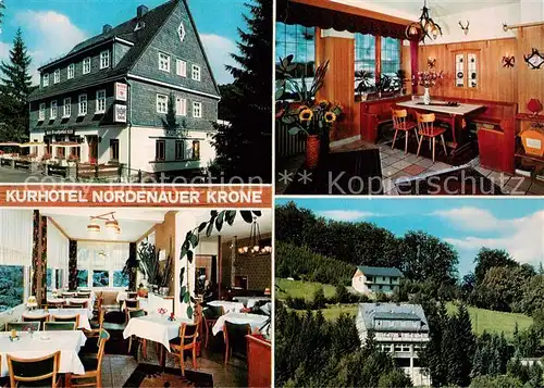 AK / Ansichtskarte  Nordenau_Schmallenberg Kurhotel Nordenauer Krone Restaurant 