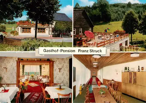AK / Ansichtskarte 73868190 Attendorn Gasthof Pension Struck Restaurant Kegelbahn Terrasse Attendorn