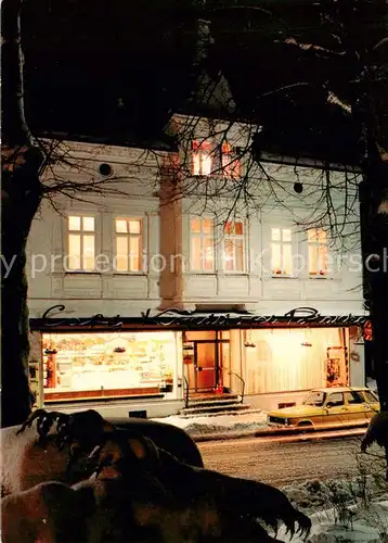 AK / Ansichtskarte  Schmallenberg Café Blanke Nachtaufnahme Schmallenberg