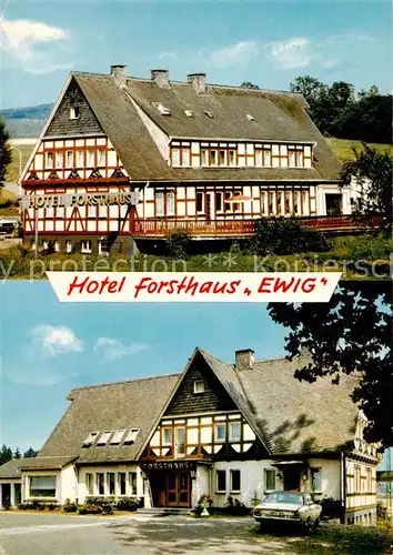 AK / Ansichtskarte  Neu-Listernohl_Olsberg Hotel Forsthaus Ewig Fachwerkhaus 