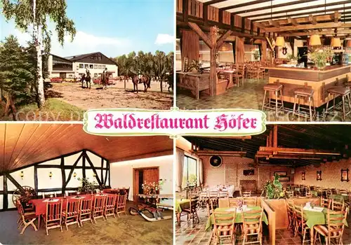 AK / Ansichtskarte  Sonsbeck Waldrestaurant Hoefer Reitstall Sonsbeck