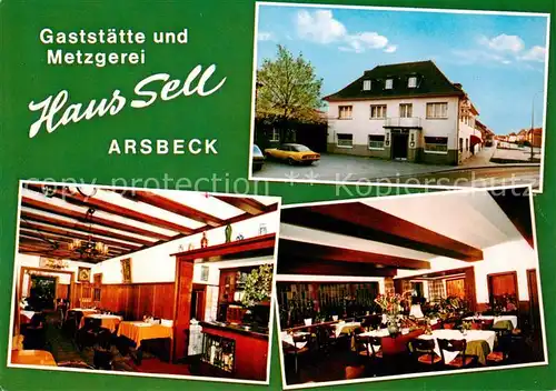 AK / Ansichtskarte  Arsbeck Gaststaette Metzgerei Haus Sell Restaurant Arsbeck