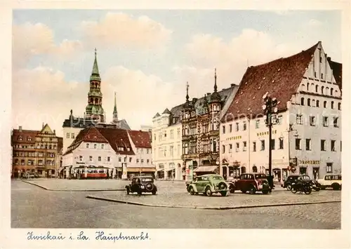 AK / Ansichtskarte  Zwickau__Sachsen Hauptmarkt 