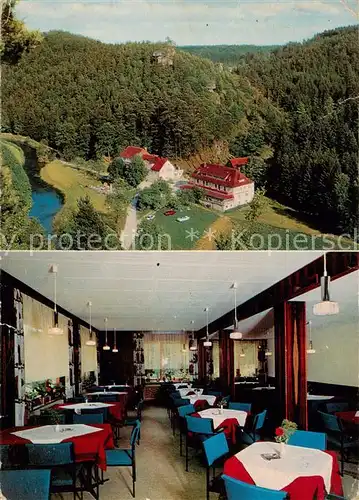 AK / Ansichtskarte 73868231 Waischenfeld Gasthof Pension Pulvermuehle Restaurant Panorama Fraenkische Schweiz Waischenfeld