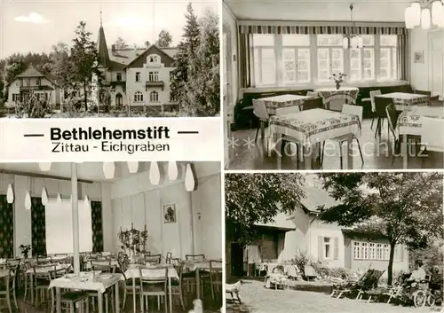 AK / Ansichtskarte  Zittau Bethlehemstift Eichgraben Gastraeume Terrasse Zittau