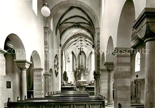 AK / Ansichtskarte 73868245 Wuerzburg_Bayern Pfarrkirche St Burkard Langhaus und spaetgot Chor 