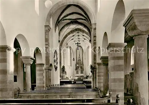 AK / Ansichtskarte 73868246 Wuerzburg_Bayern Pfarrkirche St Burkard Langhaus und spaetgot Chor 
