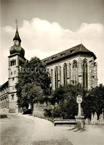 AK / Ansichtskarte  Wuerzburg_Bayern Deutschhauskirche  