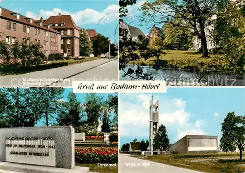 AK / Ansichtskarte 73868268 Bockum-Hoevel_Hamm St Josefs Krankenhaus Schwesternheim Schloss Ermelinghof Ehrenmal Ev Kirche 