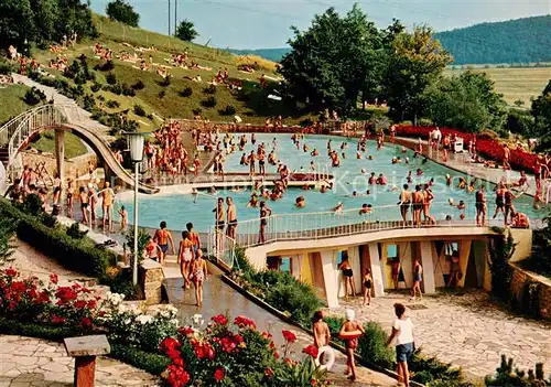 AK / Ansichtskarte  Bad_Kissingen Terrassen Schwimmbad am Ballinghain Bad_Kissingen