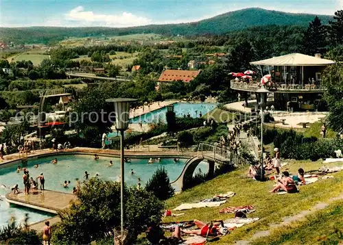 AK / Ansichtskarte  Bad_Kissingen Schwimmbad Bad_Kissingen