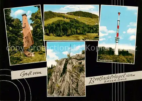 AK / Ansichtskarte  Brotjacklriegel Aussichtsturm Buechlstein Fernsehturm Brotjacklriegel