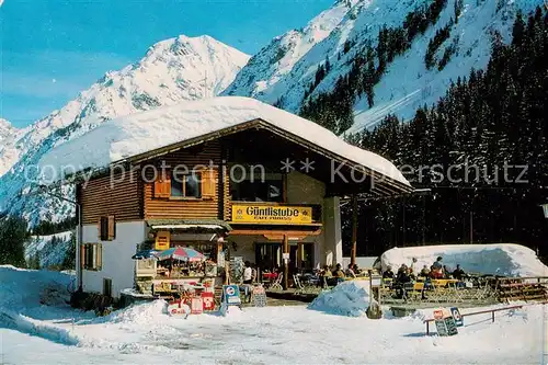 AK / Ansichtskarte  Baad-Mittelberg_Kleinwalsertal_AT Kiosk Drechsel Cafe Guentlistube 