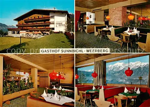 AK / Ansichtskarte 73868331 Weerberg_Tirol_AT Gasthof Sunnbichl Restaurant Gastraeume Sonnenterrasse 