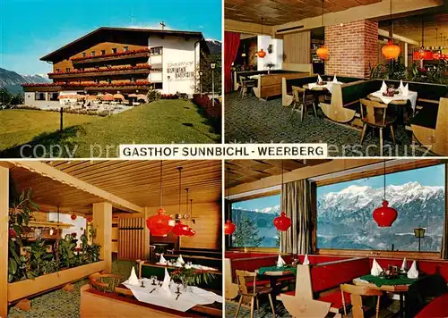 AK / Ansichtskarte  Weerberg_Tirol_AT Gasthof Sunnbichl Restaurant Gastraeume Sonnenterrasse 