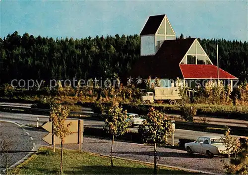 AK / Ansichtskarte  Adelsried Autobahnkirche Maria Schutz der Reisenden Adelsried