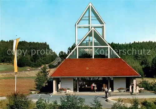 AK / Ansichtskarte  Adelsried Autobahnkirche Maria Schutz der Reisenden Adelsried