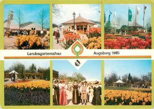 AK / Ansichtskarte  Augsburg Landesgartenschau 1985 Teilansichten Augsburg