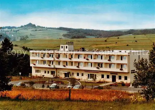 AK / Ansichtskarte  Gersfeld_Rhoen Kurhotel Gersfelder Hof Fliegeraufnahme Gersfeld Rhoen